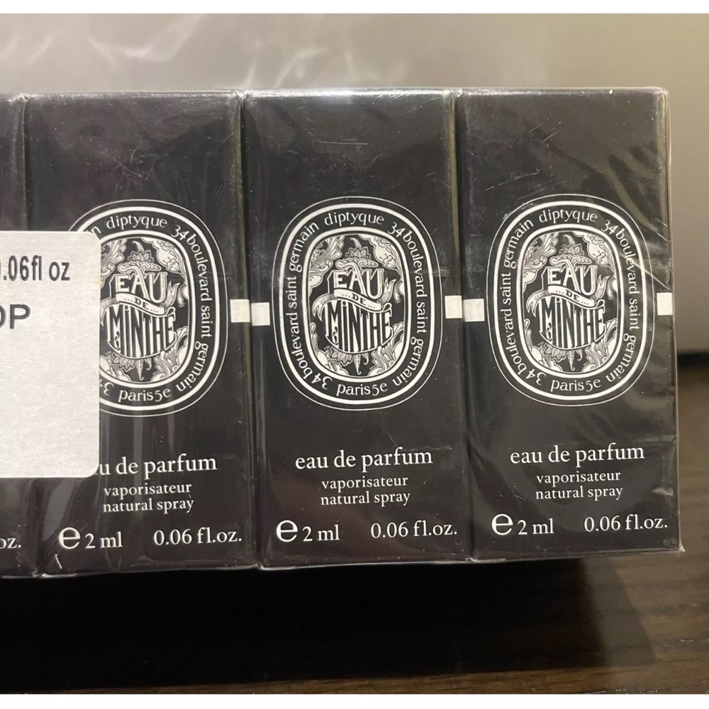 Lot Of 24 Diptyque Eau de Minthe Eau de Parfum Spray Sample 2mL/0.06fl oz each